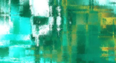 Modern sanat. Renkli çağdaş sanat eserleri. Renkli boya darbeleri. Soyut arkaplanda fırça darbeleri. Fırça boyası. Eşsiz duvar sanatı.