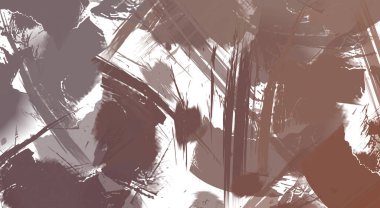 Renkli fırça darbelerinin soyut arkaplanı. fırçalanmış canlı duvar kağıdı. resmedilmiş sanat eseri. Eşsiz ve yaratıcı illüstrasyon.