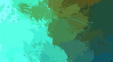 Canlı fırça darbeleriyle boyanmış. Renkli desenli resim. Fırçalanmış duvar kağıdını boya.