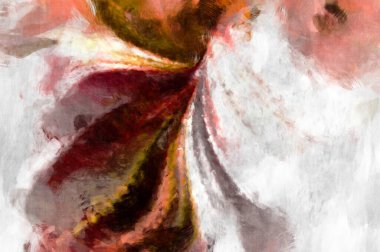 Soyut arkaplanda pürüzlü fırça darbeleri. Fırça boyası. Renkli boya darbeleri. Eşsiz duvar sanatı. Tuvaldeki modern sanat. Renkli çağdaş sanat eserleri. 