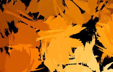 Vahşi fırça darbeleriyle yaratıcı soyut resim. Artistik fırça darbeleriyle donatılmış. Renkli ve canlı bir tasvir. Boyalı sanat.