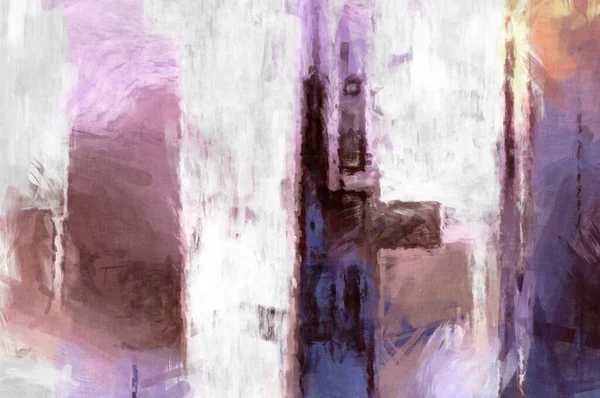 Soyut arkaplanda pürüzlü fırça darbeleri. Fırça boyası. Renkli boya darbeleri. Eşsiz duvar sanatı. Tuvaldeki modern sanat. Renkli çağdaş sanat eserleri. 