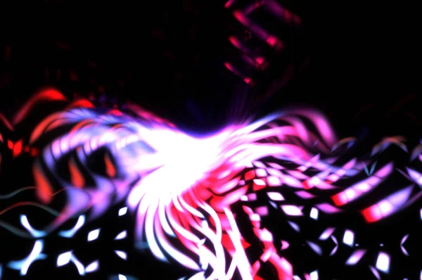 Light particle trails. Light explosion star with glowing particles and lines. Beautiful moving abstract rays background.