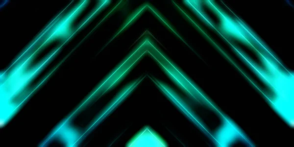 Abstrakt Lysande Geometriska Ljus Bakgrund Fractal Symmetrisk Grafisk Illustration Skärande — Stockfoto