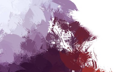 Duvar sanatı Eşsiz ve yaratıcı illüstrasyon. Fırça darbesi ile boyanmış. Renkli fırça darbelerinin soyut arkaplanı. Fırçalanmış canlı duvar kâğıdı. Boyalı sanatsal yaratım.