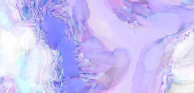 Pastel renklerde suluboya resim. Poster, duvar sanatı, afiş, kart, kitap kapağı ya da ambalaj için rahatlatıcı kompozisyonun yumuşak renkli çizimi. Modern fırça darbeleri resim.