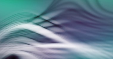 Soyut, enerjik bir arkaplan. Renkli, dalgalı duvar kâğıdı. Grafik çizimi. Üst üste gelen yumuşak dalgalı çizgiler.