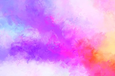 Renkli fırça darbelerinin soyut arkaplanı. fırçalanmış canlı duvar kağıdı. resmedilmiş sanat eseri. Eşsiz ve yaratıcı illüstrasyon.