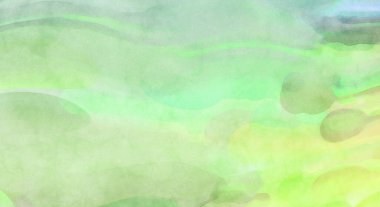 Alkol mürekkebini andıran rahatlatıcı fırça darbelerinin modern resmi. Poster, duvar sanatı, afiş, kart, kitap kapağı veya ambalaj için pastel renkli suluboya resim.