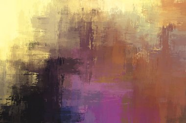 Çapraz vahşi fırça darbeleriyle arka plan. Renkli ve canlı bir tasvir. Boyalı sanat. Yaratıcı soyut resim.