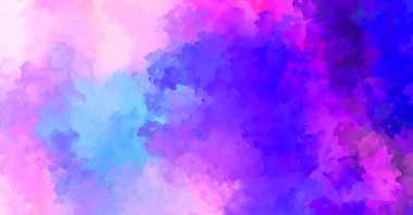 Sanatsal soyut arkaplan. Doku boyalı duvar kağıdı. Boya darbeleriyle yaratıcı bir illüstrasyon. Fırça desenli resim.