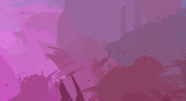 Fırça darbesi ile boyanmış. Sanatsal canlılık ve renkli duvar kâğıdı. Kaotik resim. Taranmış Boyalı Soyut Arkaplan. 