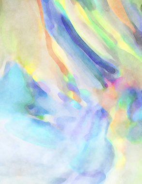 2D çizim. Sanatsal arkaplan resmi. Tablo üzerinde soyut resim. Çağdaş sanat. El yapımı resim. Renkli doku. Modern sanat eserleri. Yüzeyde suluboya fırça darbeleriyle boyama.