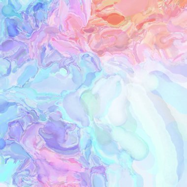 Çağdaş sanat. El işçiliğinin renkli dokusu. Modern resim. Yüzeyde suluboya vuruşlar. Sanatsal arkaplan resmi. Tablo üzerinde soyut resim. Fırça darbeleri. 