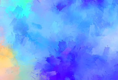 Taranmış Boyalı Soyut Arkaplan. Fırça darbesi ile boyanmış. Sanatsal canlılık ve renkli duvar kağıdı.