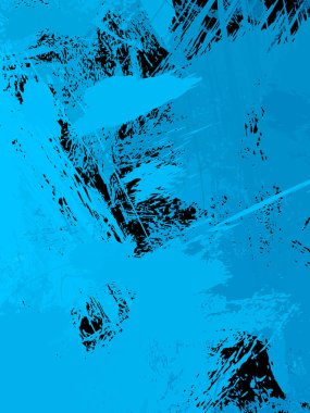 Vahşi fırça darbeleriyle yaratıcı soyut resim. Artistik fırça darbeleriyle donatılmış. Renkli ve canlı bir tasvir. Boyalı sanat.