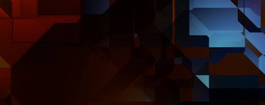 Soyut geometrik duvar kağıdı. Geometrik renkli şekiller. Çokgen arka plan. Bir teknolojinin dijital illüstrasyonuName.