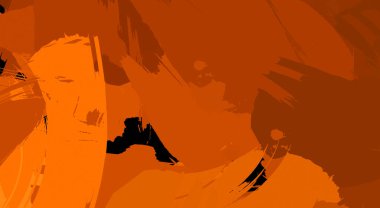 Sanatsal soyut arkaplan. Doku boyalı duvar kağıdı. Boya darbeleriyle yaratıcı bir illüstrasyon. Fırça desenli resim.