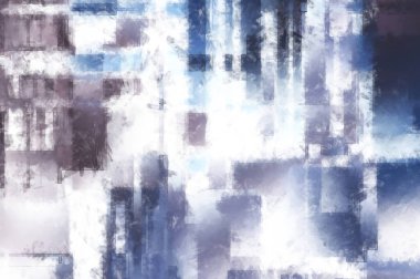 Modern sanat. Renkli çağdaş sanat eserleri. Renkli boya darbeleri. Soyut arkaplanda fırça darbeleri. Fırça boyası. Eşsiz duvar sanatı.