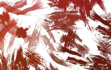 Renkli fırça darbelerinin 2B çizimi. Dekoratif doku resmi. Canlı boya desenli arka plan. Kaotik fırça darbeleri resim.