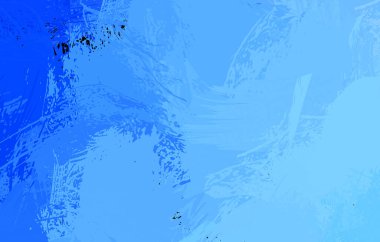 Vahşi fırça darbeleriyle yaratıcı soyut resim. Artistik fırça darbeleriyle donatılmış. Renkli ve canlı bir tasvir. Boyalı sanat.