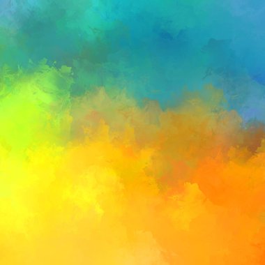 Duvar sanatı Eşsiz ve yaratıcı illüstrasyon. Fırça darbesi ile boyanmış. Renkli fırça darbelerinin soyut arkaplanı. Fırçalanmış canlı duvar kâğıdı. Boyalı sanatsal yaratım.