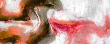 Soyut arkaplanda pürüzlü fırça darbeleri. Fırça boyası. Renkli boya darbeleri. Eşsiz duvar sanatı. Tuvaldeki modern sanat. Renkli çağdaş sanat eserleri. 