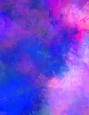 Sanatsal soyut arkaplan. Doku boyalı duvar kağıdı. Boya darbeleriyle yaratıcı bir illüstrasyon. Fırça desenli resim.