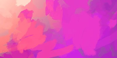 Yaratıcı soyut resim. Artistik fırça darbeleriyle donatılmış. Renkli ve canlı bir illüstrasyon. boyalı sanat.