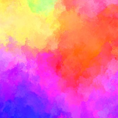 Yaratıcı soyut resim. Artistik fırça darbeleriyle donatılmış. Renkli ve canlı bir illüstrasyon. boyalı sanat.