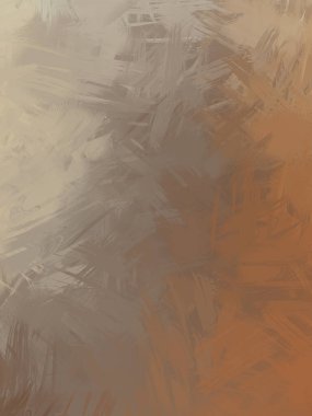 Vahşi fırça darbeleri. Taranmış Boyalı Soyut Arkaplan. Fırça darbesi ile boyanmış. Boya darbeleri. 2B Görüntü.