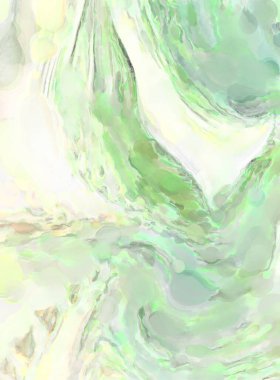 Poster, duvar sanatı, afiş, kart, kitap kapağı veya ambalaj için pastel renkli suluboya resim. Alkol mürekkebini andıran rahatlatıcı fırça darbelerinin modern resmi.