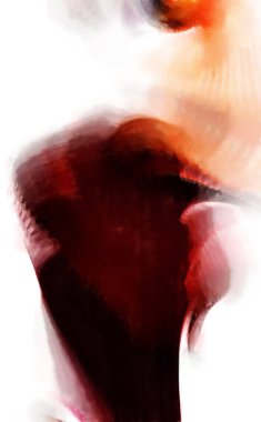 Modern sanat. Renkli çağdaş sanat eserleri. Renkli boya darbeleri. Soyut arkaplanda fırça darbeleri. fırça boyası.