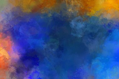 Modern sanat. Taranmış Boyalı Soyut Arkaplan. Fırça darbesi ile boyanmış. Boya darbeleri. 2B Görüntü.