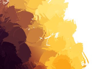 Duvar sanatı Eşsiz ve yaratıcı illüstrasyon. Fırça darbesi ile boyanmış. Renkli fırça darbelerinin soyut arkaplanı. Fırçalanmış canlı duvar kâğıdı. Boyalı sanatsal yaratım.