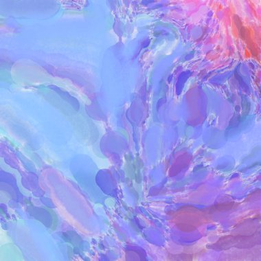 El yapımı sürreal soyut desenli suluboya. Modern sanatsal resim. 2D çizim. Arkaplan boyası karışımı. Yaratıcı duvar sanatı. Çağdaş sanat.