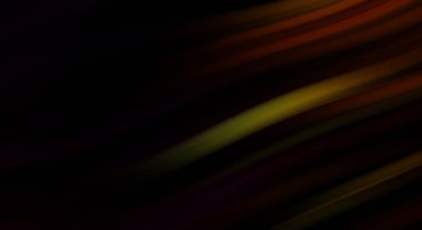 Siyah arka planda renkli düz çizgiler. Sıvı ve sıvı renkli dalgalar karanlıkta akıyor. Duvar kağıdı, afiş, arkaplan, kart, kitap, kapak, poster, afiş, broşür