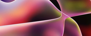 Soyut arkaplan. Değişken renk değişim dalgaları, dinamik hareketlerle. Işık dalgalarının neon renkli soyut tasarımı. Duvar kağıdı, afiş, arkaplan, kart, kitap illüstrasyonu, web sitesi.