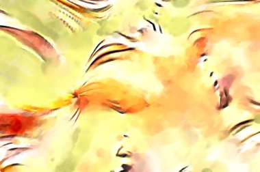 Soyut arkaplanda pürüzlü fırça darbeleri. Fırça boyası. Renkli boya darbeleri. Eşsiz duvar sanatı. Tuvaldeki modern sanat. Renkli çağdaş sanat eserleri. 