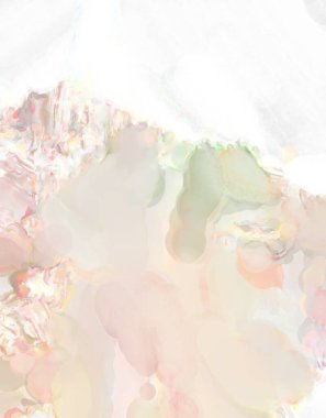 Taranmış Boyalı Soyut Arkaplan. Fırça darbesi ile boyanmış. Boya darbeleri. 2B Görüntü.