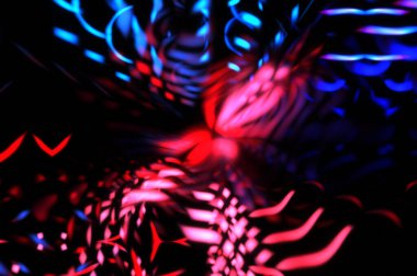 Işık parçacık izleri. Parlayan parçacıkları ve çizgileri olan ışık patlaması yıldızı. Güzel hareketli soyut ışın arkaplanı.