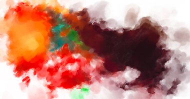 Çılgın suluboya şablonu. Yaratıcı soyutlama. Modern sanat eserleri. 2D çizim. Dijital doku duvar kağıdı. Sanatsal sulu arkaplan malzemesi. 