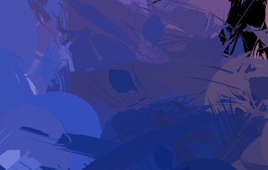 Sanatsal soyut arkaplan. Doku boyalı duvar kağıdı. Boya darbeleriyle yaratıcı bir illüstrasyon. Fırça desenli resim.