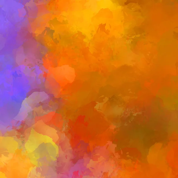 Painted Composition Vibrant Brush Strokes Textured Colorful Painting Paint Brushed — Stock Photo, Image