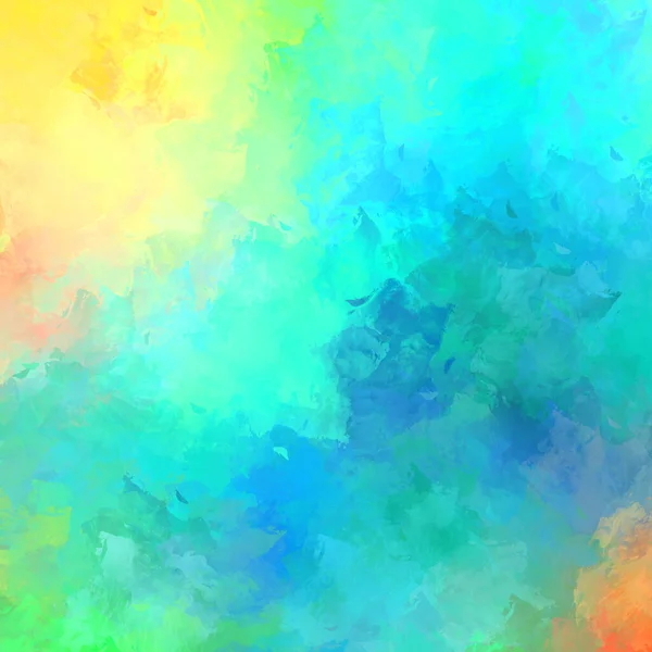 Painted Composition Vibrant Brush Strokes Textured Colorful Painting Paint Brushed — Stock Photo, Image