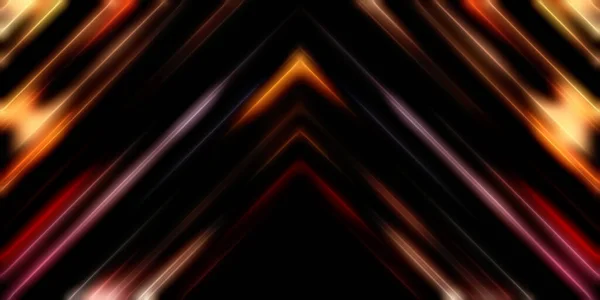 Abstract Stralende Geometrische Lichten Achtergrond Fractale Symmetrische Grafische Illustratie Intersecterende — Stockfoto