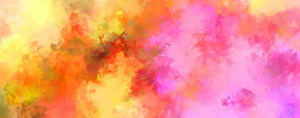 Abstract Background Colorful Brush Strokes Brushed Vibrant Wallpaper Painted Artistic — Stock Photo, Image