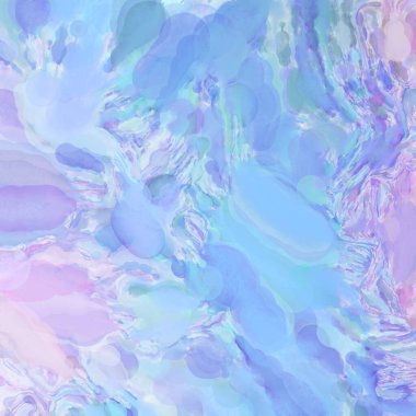 El yapımı sürreal soyut desenli suluboya. Modern sanatsal resim. 2D çizim. Arkaplan boyası karışımı. Yaratıcı duvar sanatı. Çağdaş sanat.