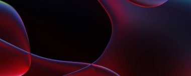 Soyut arkaplan. Değişken renk değişim dalgaları, dinamik hareketlerle. Işık dalgalarının neon renkli soyut tasarımı. Duvar kağıdı, afiş, arkaplan, kart, kitap illüstrasyonu, web sitesi.