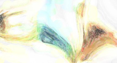 Çağdaş sanat. El yapımı resim. Modern sanat eserleri. Yüzeyde suluboya fırça darbeleriyle resim yapmak. 2D çizim. Sanatsal arkaplan resmi. Tablo üzerinde soyut resim. Renkli doku.